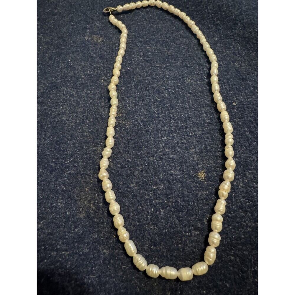 Potato Pearl Necklace 16in
